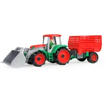 Simm Spielwaren GmbH LENA 04428 - TRUXX Traktor mit Heuanhänger