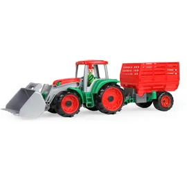 Simm Spielwaren GmbH LENA 04428 - TRUXX Traktor mit Heuanhänger