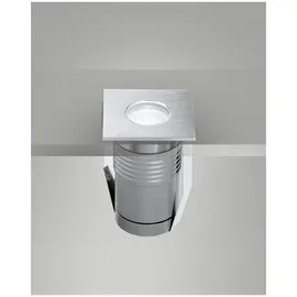 Fabas Luce Bodeneinbaustrahler Edelstahl 6,6 x 6,6 cm 6,5W 409lm 3000K