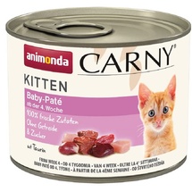 Animonda Carny Kitten 200g Dose Katzennassfutter 12 x 200 Gramm Baby Pate