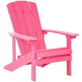 Beliani Gartenstuhl Rosa 88x75x88