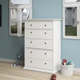 Home Affaire »Paris«, mit vielen Stauraummöglichkeiten und Rahmenoptik, Breite Höhe 140 cm weiß