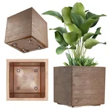 Kadax 39 x 40 cm Dunkelbraun