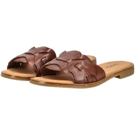 Gabor "Gabor Pantoletten Leder", Damen, braun, Leder, Schuhe Pantolette