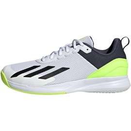 adidas Herren Courtflash Speed Tennis Shoes Sneakers, FTWR White/core Black/Lucid Lemon, 43 1/3 EU - 43 1/3 EU