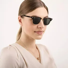 Ray-Ban Clubmaster Classic RB3016 W0366 49-21 gloss tortoise/green