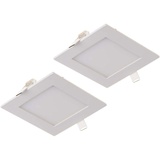 V-Tac LED Einbau Panel, 3 Watt, 130 Lumen, warmweiß, D 8,4cm - weiß,