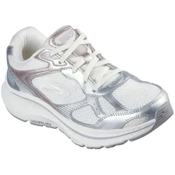 Skechers Sneaker »GO RUN CONSISTENT 2.0«, Retro Sneaker, Schnürschuh mit Metallic-Besätzen, Weite G (=weit) Skechers offwhite-silberfarben 35