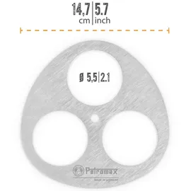 Petromax Dreibein Ring groß Ø 14,7 cm Edelstahl grau