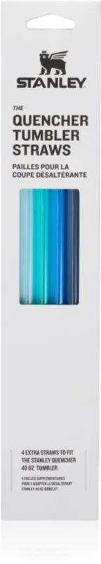 Stanley The Quencher Tumbler Straws Ersatzstrohhalme 1180 ml Blue 4 St.