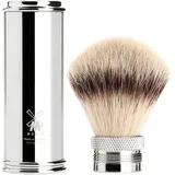 MÜHLE Reiserasierpinsel Travel Silvertip Fibres silver