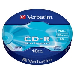 Verbatim CD-Rohling CD-R 700MB 52x 10er-Pack CD-Rohling