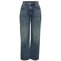 Noisy May Jeans - NMJOSIE HW BAGGY JEANS AZ400MB NOOS - W25L32 bis W28L32 - für Damen - Größe W26L32 - blau - W26L32