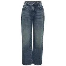 Noisy May Jeans - NMJOSIE HW BAGGY JEANS AZ400MB NOOS - W25L32 bis W28L32 - für Damen - Größe W26L32 - blau - W26L32