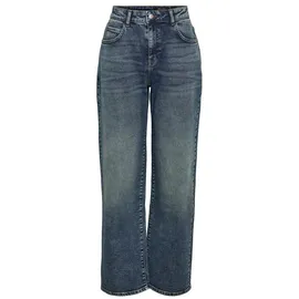 Noisy May Jeans - NMJOSIE HW BAGGY JEANS AZ400MB NOOS - W25L32 bis W28L32 - für Damen - Größe W26L32 - blau - W26L32