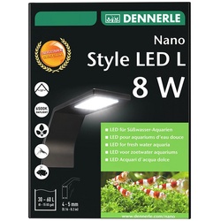 DENNERLE Aquariumleuchte »Nano Style Led«, BxH: 7 x 22 cm, 8 W, weiß - schwarz