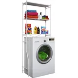 VCM Waschmaschinenschrank »Tubas«, BxHxL: 25 x 160 cm, Eisen - weiss