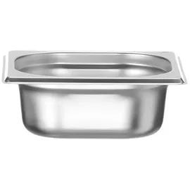 HENDI Gastronormbehälter, Temperaturbeständig von -40° bis 300°C,Heissluftöfen-Kühl-undTiefkühlschränken-ChafingDishes-BainMarie,1L,GN1/6,176x162x(H) 65mm,Edelstahl