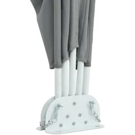 vidaXL Seitenmarkise 240 x 160 cm Grau Polyester