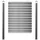 Mendler Windschutz 195 cm grau Aluminium 2 St.