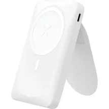 forcell F-ENERGY F10K2 MagStand Powerbank kompatibel mit MagSafe PD QC3.0 5A 20W 10 000 mAh Weiß - Weiß