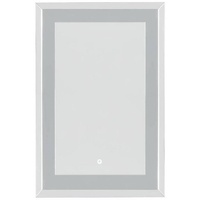Xora Wandspiegel, Silber, Glas, rechteckig, 90x60x5.3 cm, Spiegel, Wandspiegel