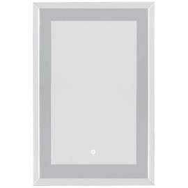 Xora Wandspiegel, Silber, Glas, rechteckig, 90x60x5.3 cm, Spiegel, Wandspiegel