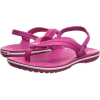 crocs Unisex-Kinder Crocband Strap Flip Zehentrenner, Pink (Candy Pink 6x0), 24/25 EU - 24/25 EU