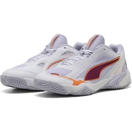 Puma Solarstrike W+ 4 Hallenschuhe Herren white/heat fire/lilac crush/berry 40