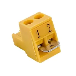 Wolf Gegenstecker gelb 2-polig 274433299 mit Brücke, für WRS