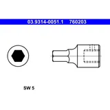 ATE Steckschlüsseleinsatz 03931400511