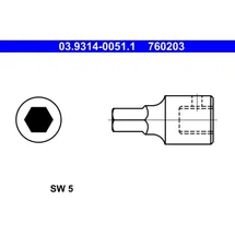 ATE Steckschlüsseleinsatz 03931400511