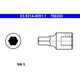 ATE Steckschlüsseleinsatz 03931400511