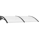 vidaXL Türvordach 200 x 100 cm schwarz