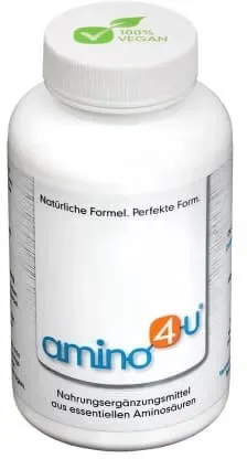 Amino4u 120 Presslinge (120 g) Aminosäuren Komplex - Mit 8 essentiellen Aminos (EAA & BCAA) im optimalen Verhältnis: Vegan 