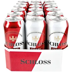 Schloss Export 5,2 % vol 0,5 Liter Dose, 18er Pack