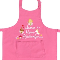 WANDKINGS Kinderschürze Mamas kleine Küchenfee - Wähle Farbe - PINK
