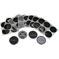 YOUR LOGO Polymere Aufkleber INDIVIDUELL für Nabenkappen Felgendeckel Radnabendeckel