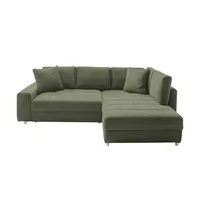 bobb Ecksofa Arissa de Luxe ¦ grün ¦ Maße (cm): B: 265 H: 84 T: 215