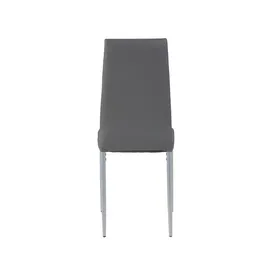 Möbel Boss Tischgruppe Lilo, 5-teilig Weiß-Betonoptik/Kunstleder grau,