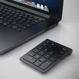 Aplic Bluetooth Numpad mit 22 Tasten Keypad / Ziffernblock mit Multimediatasten - Schwarz