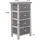 Mobili Rebecca Kommode 73 x 27 x 37 cm Grau / Weiß