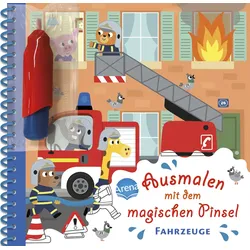 Ausmalen mit dem magischen Pinsel Feuerwehr