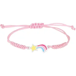 Elli Kinder Regenbogen Bunt Nylon Niedlich 925 Silber 14 Damen 