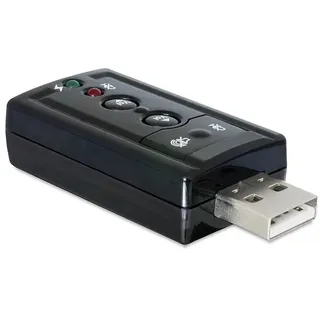 USB 2.0 Soundkarte mit optischem SPDIF / Stereo Ausgang und Stereo Line-In / Mikrofon Eingang