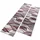 OTTO home Bettumrandung Tritom, Höhe 9 mm, (3-tlg), mit besonders weichem Flor, Kurzflor, modernes Wellen Muster rot