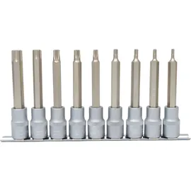 KS Tools 1/2" Bit-Stecknuss-Satz Torx, lang, 9-tlg., T20-T60