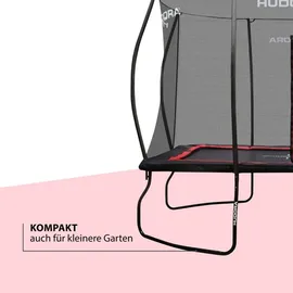 Hudora 4square Trampolin 244 x 366 cm inkl. Sicherheitsnetz schwarz