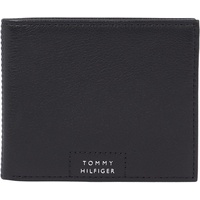 Tommy Hilfiger Herren Portemonnaie Leather Mini Wallet Klein, Schwarz (Black),
