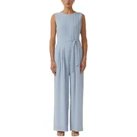 s.Oliver Regular Fit Jumpsuit mit Viskosefutter, Rauchblau, 34